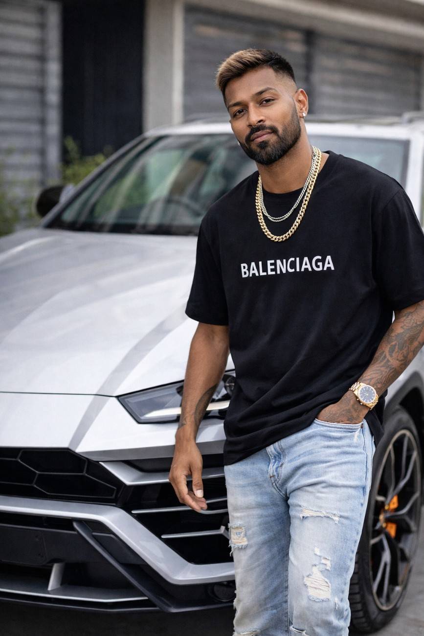 Hardik Pandya net worth in 2026 highlighting stylish look and high-end car collection
