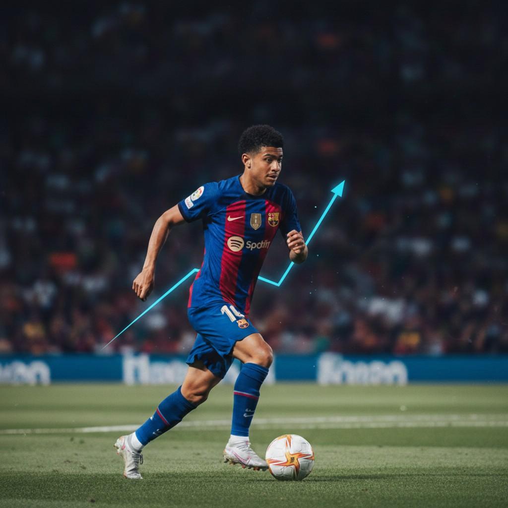 Lamine Yamal 2026 Salary growth as Barcelona’s young star dribbling the ball during a match